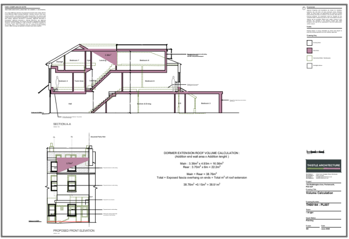 Stubbington Avenue — dormer extension roof volume calculation