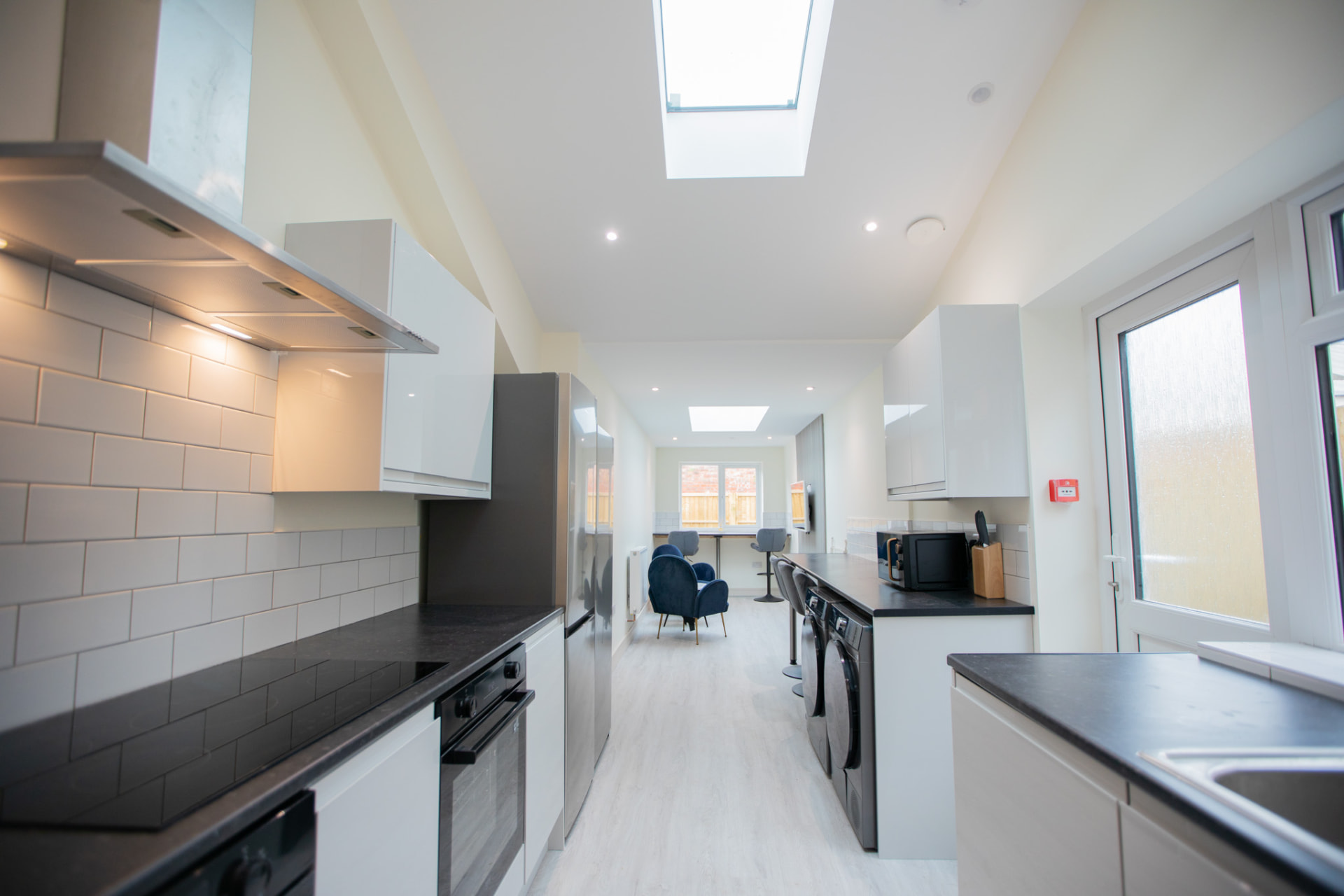 Barton Road after — open-plan kitchen and lounge