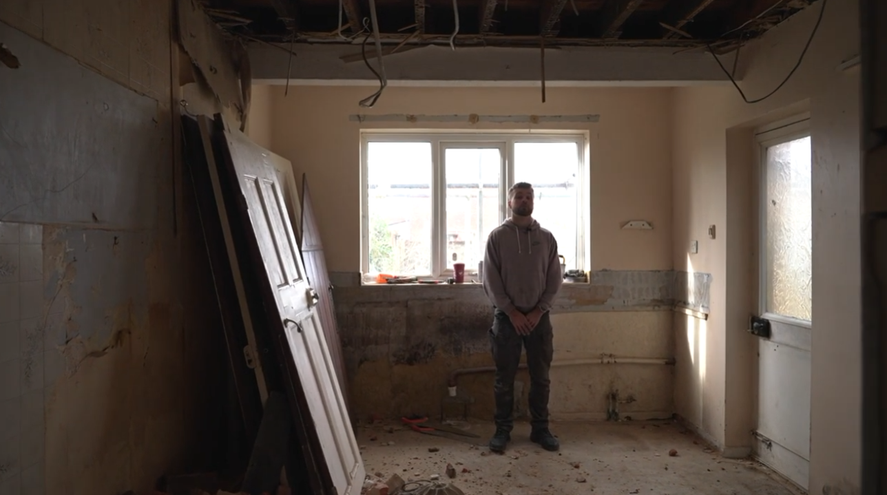 Archers before — kitchen strip-out