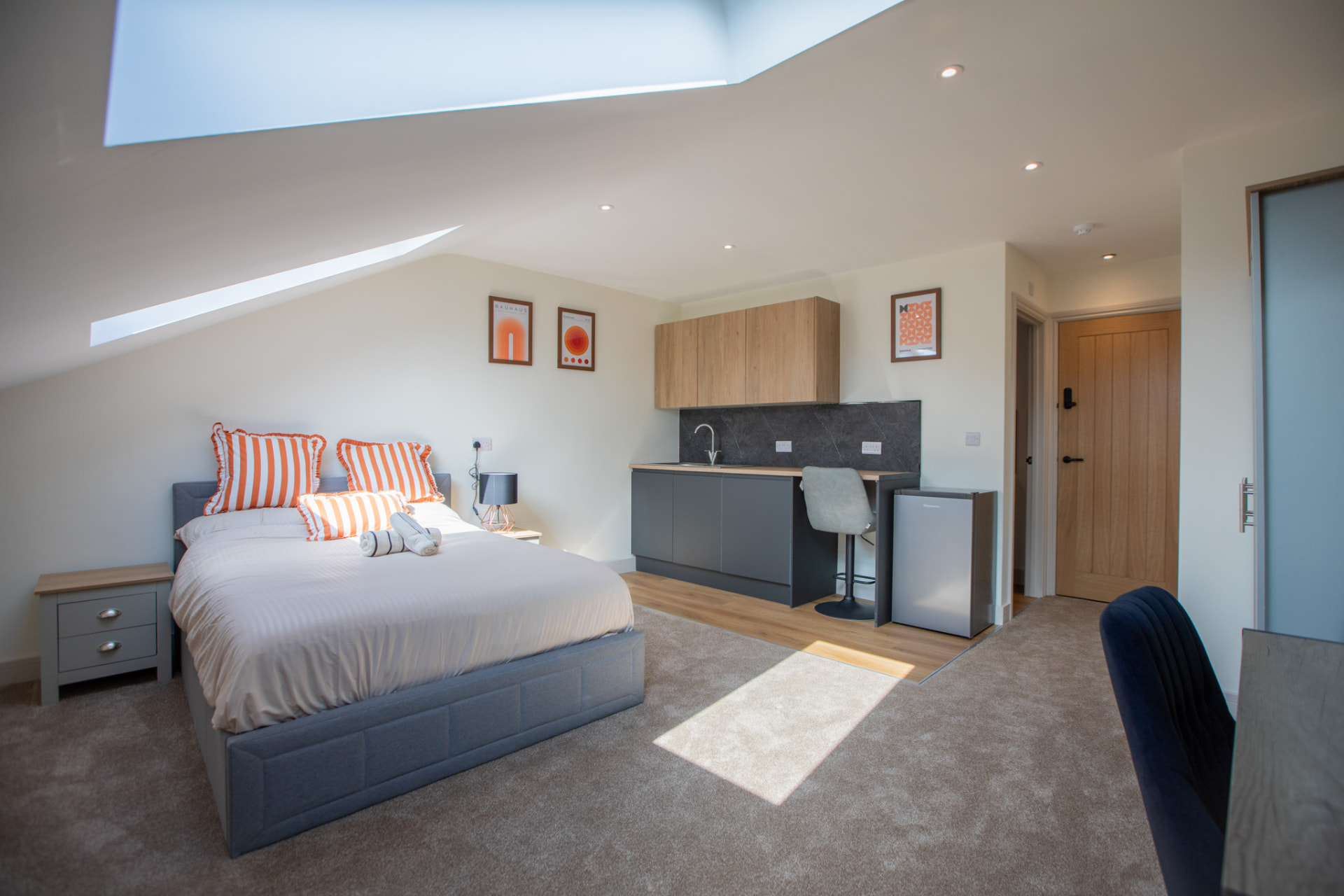 Wadham Road after — loft studio with skylights